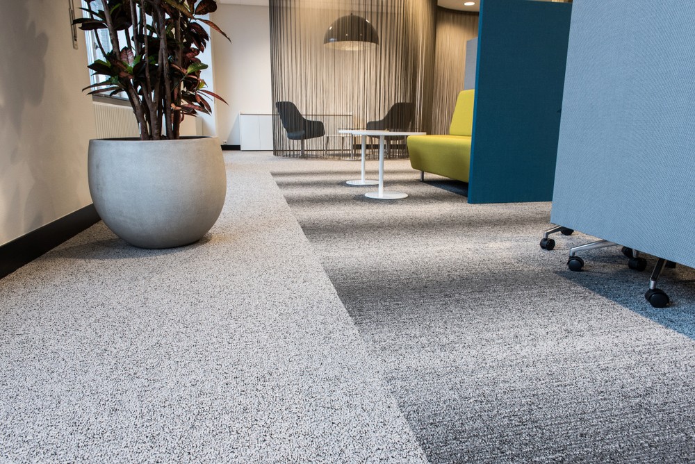 Carpeting in a corporate office